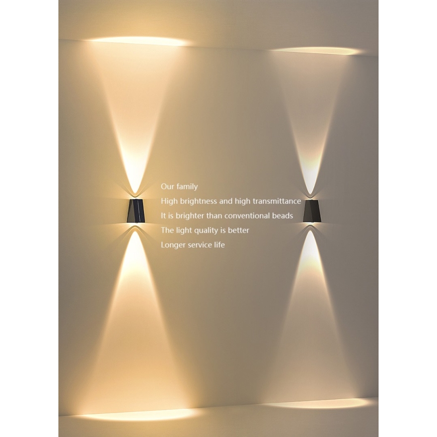 LED Solar wall light with a sensor LED/2W/5V IP54