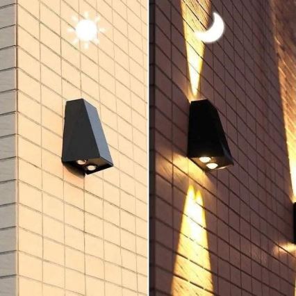 LED Solar wall light with a sensor LED/2W/5V IP54