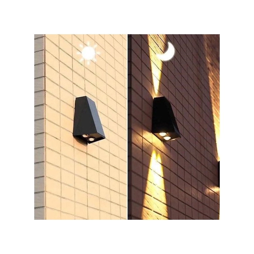 LED Solar wall light with a sensor LED/2W/5V IP54