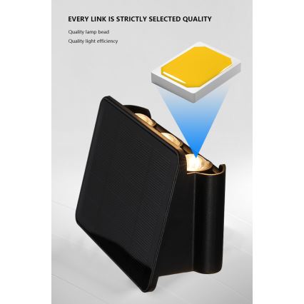 LED Solar wall light with a sensor LED/2W/5V IP54