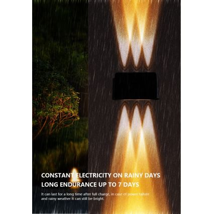 LED Solar wall light with a sensor LED/2W/5V IP54