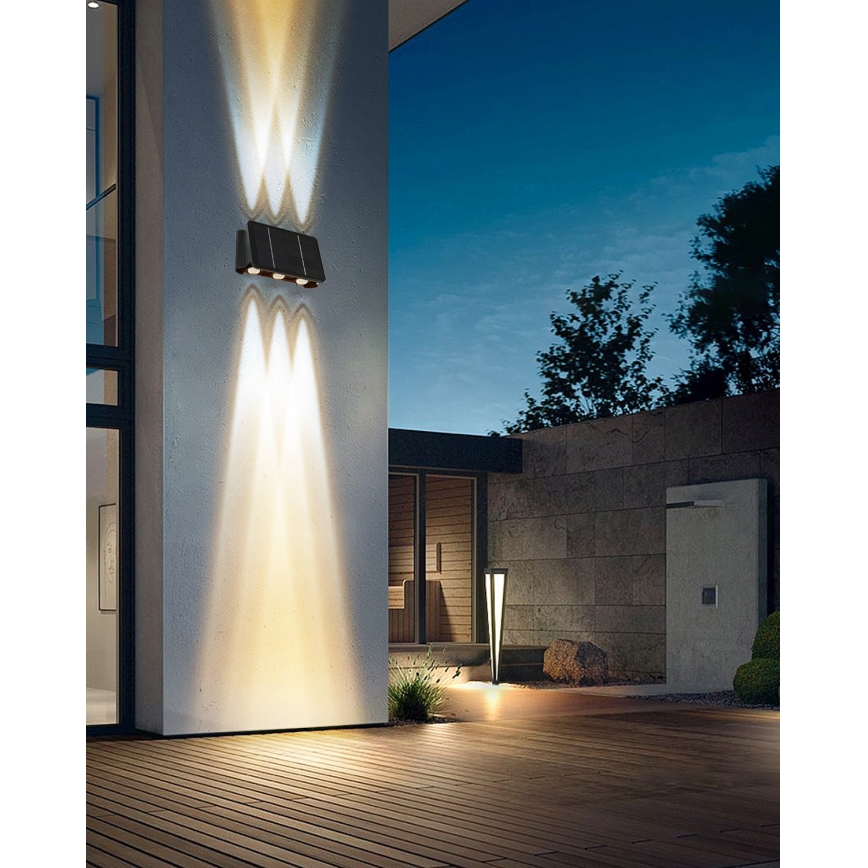 LED Solar wall light with a sensor LED/2W/5V IP54