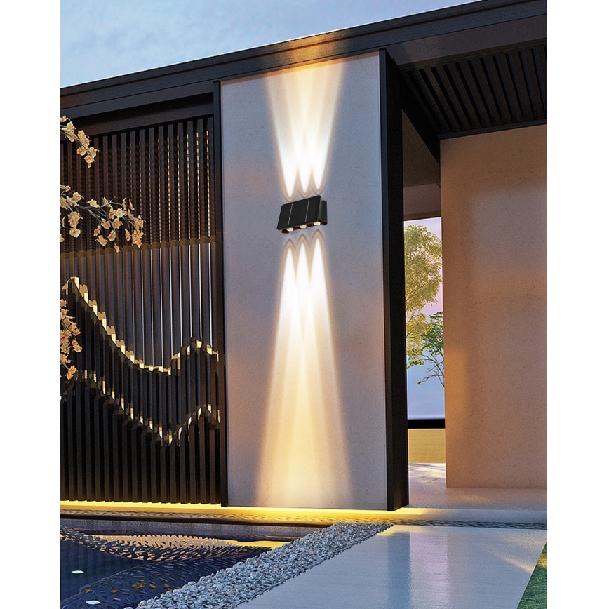 LED Solar wall light with a sensor LED/2W/5V IP54