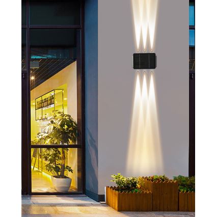 LED Solar wall light with a sensor LED/2W/5V IP54
