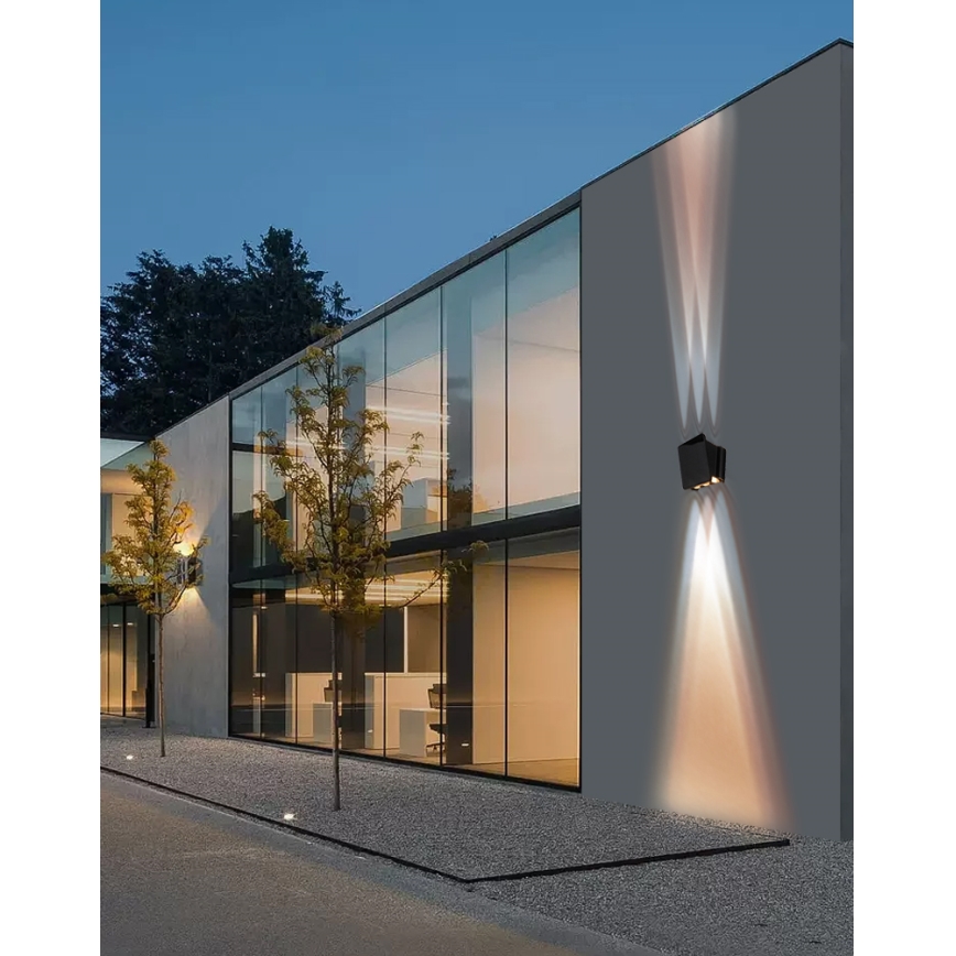 LED Solar wall light with sensor LED/2W/5V IP54 1300 mAh