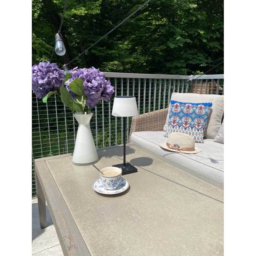 LED Dimmable outdoor solar lamp with sensor LED/4W/5V IP44 3600 mAh
