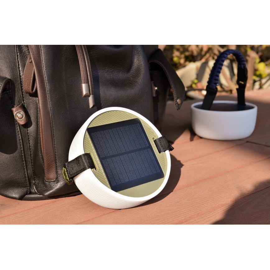 LED RGB Portable solar rechargeable lamp with a LED chain LED/10W/5V 3600 mAh IP65