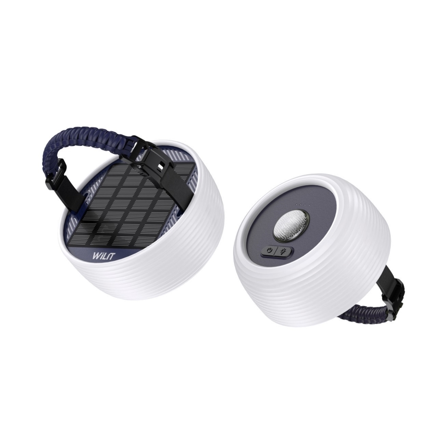LED RGB Portable solar rechargeable lamp with a LED chain LED/10W/5V 3600 mAh IP65