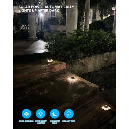 LED Outdoor solar lighting with sensor LED/0,03W/1,2V IP54