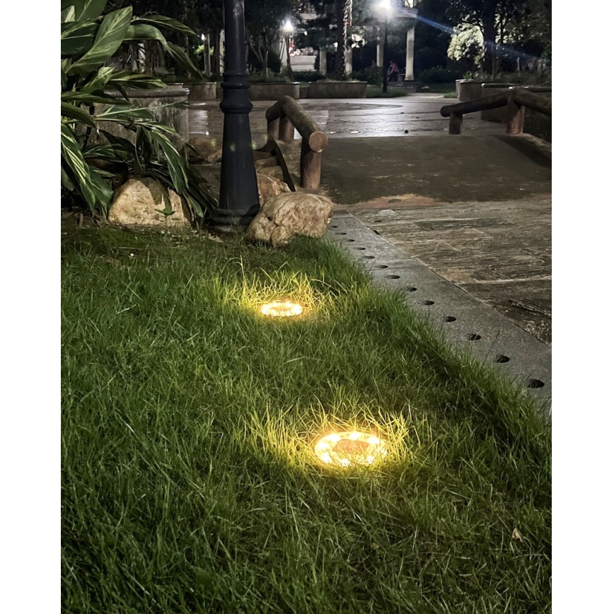 SET 4x LED Outdoor solar lighting with sensor LED/0,048W/2V IP68 600 mAh