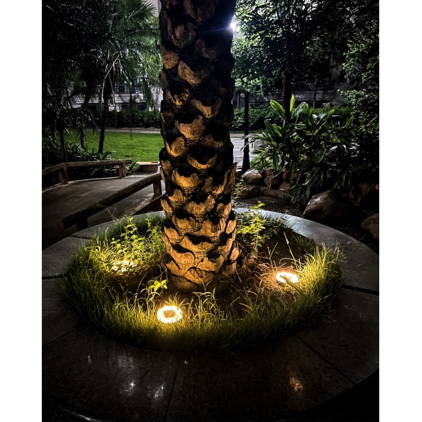 SET 4x LED Outdoor solar lighting with sensor LED/0,048W/2V IP68 600 mAh