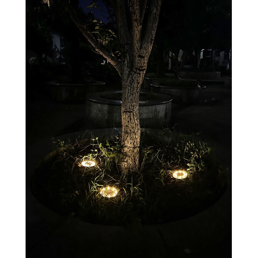SET 4x LED Outdoor solar lighting with sensor LED/0,048W/2V IP68 600 mAh