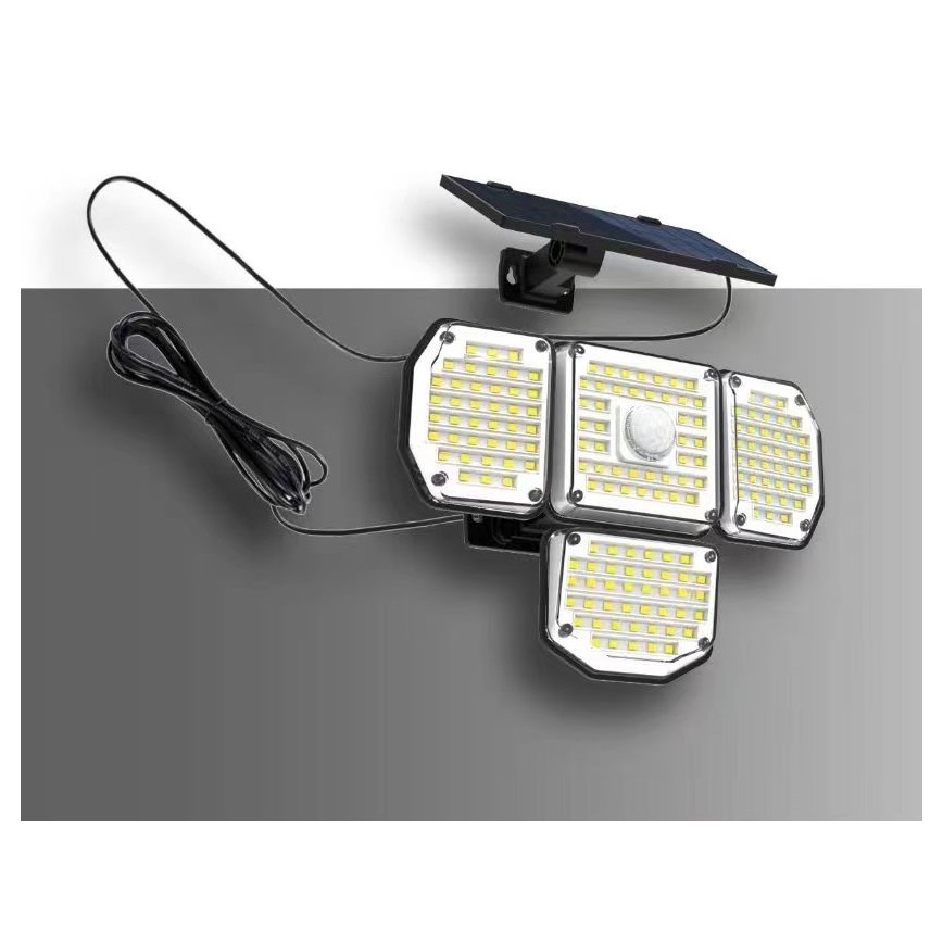 LED Solar wall light with sensor LED/5W/5,5V 3000K/6500K IP44 1200 mAh