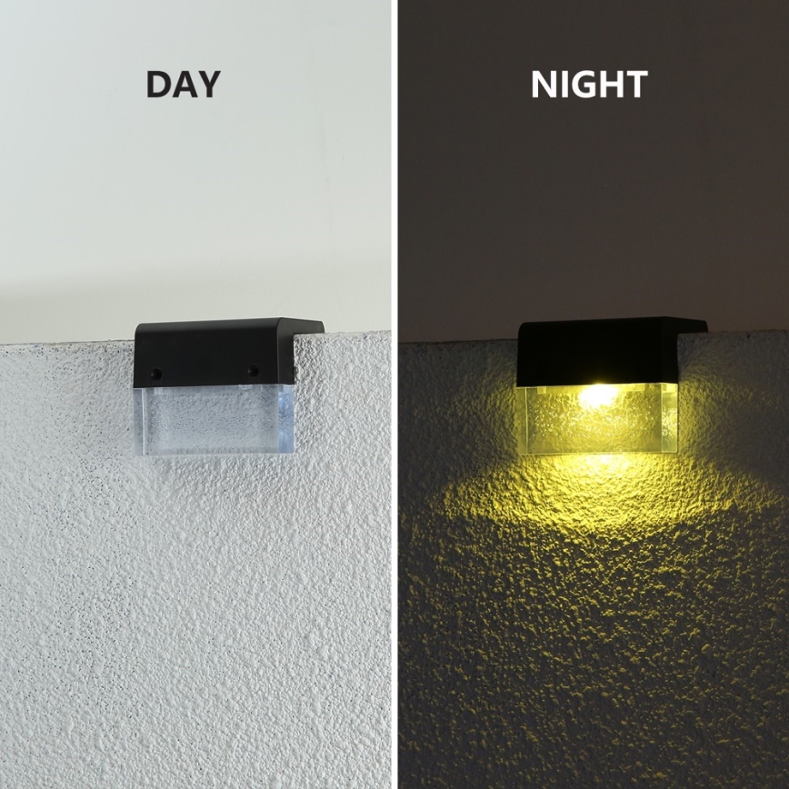 SET 2x LED RGB Solar wall light LED/1W/1,2V 3500K IP65