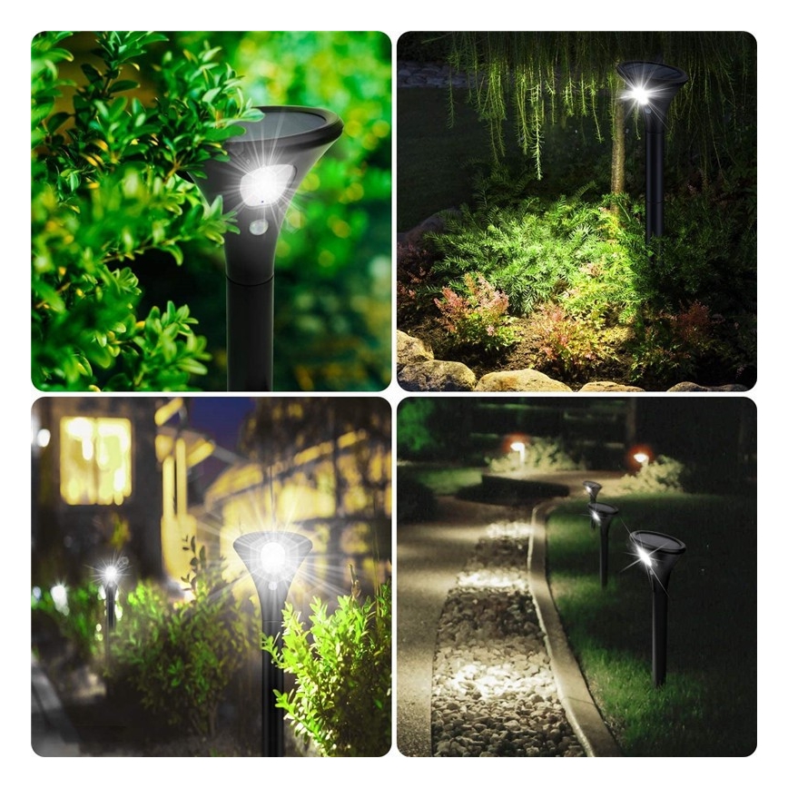 LED Solar lamp with sensor LED/1W/3,7V 6000K IP65