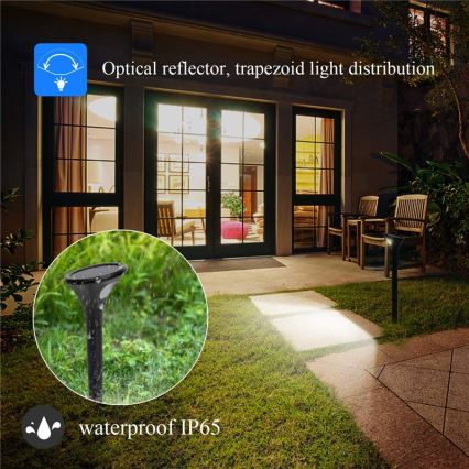 LED Solar lamp with sensor LED/1W/3,7V 6000K IP65
