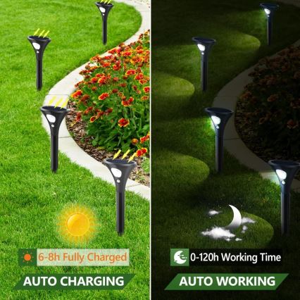 LED Solar lamp with sensor LED/1W/3,7V 6000K IP65
