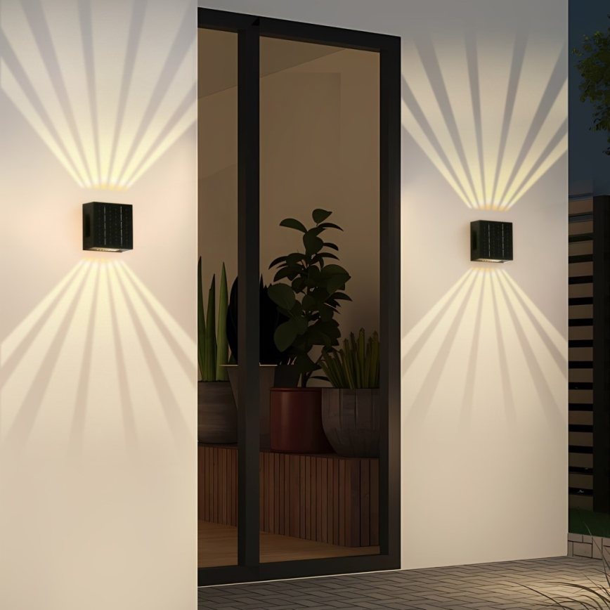 LED Solar wall light LED/2W/3,7V 4000K IP44