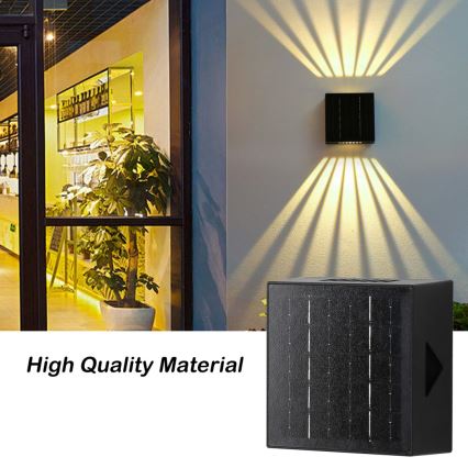 LED Solar wall light LED/2W/3,7V 4000K IP44