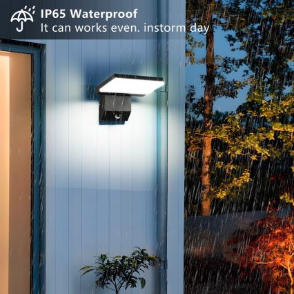 LED Outdoor Wall Light with Sensor MODERN LED/18W/230V IP65