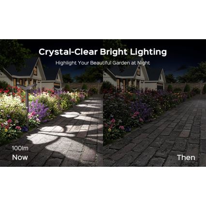 SUN BUTTERFLY LED Solar Lamp with Sensor, 1.5W/3.7V, 3000/6000K, IP65, 1500 mAh