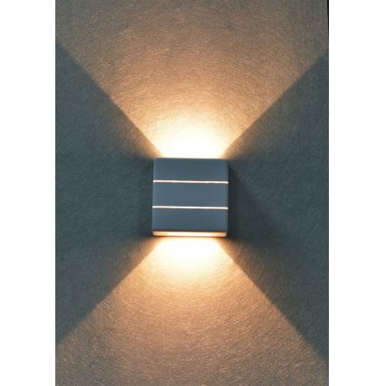 LED Outdoor Wall Light LUXLINE 6W/230V 3000K IP54 White