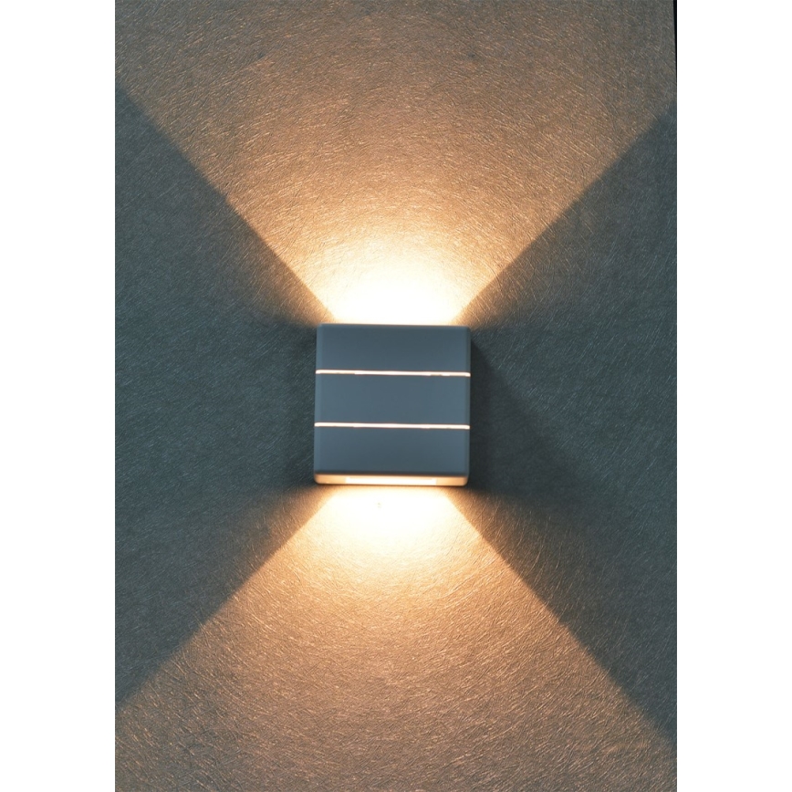 LED Outdoor Wall Light LUXLINE 6W/230V 3000K IP54 White
