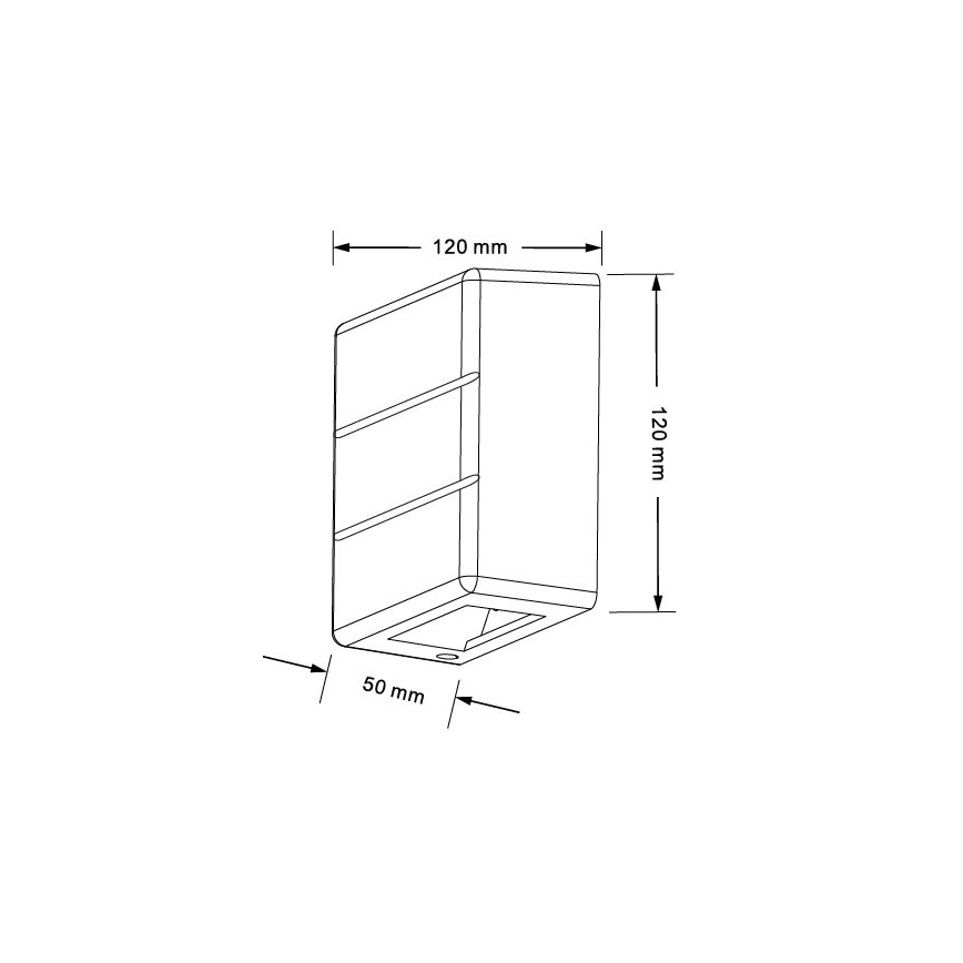 LED Outdoor Wall Light LUXLINE LED/6W/230V 3000K IP54 Oak