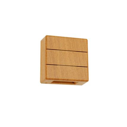 LED Outdoor Wall Light LUXLINE LED/6W/230V 3000K IP54 Oak