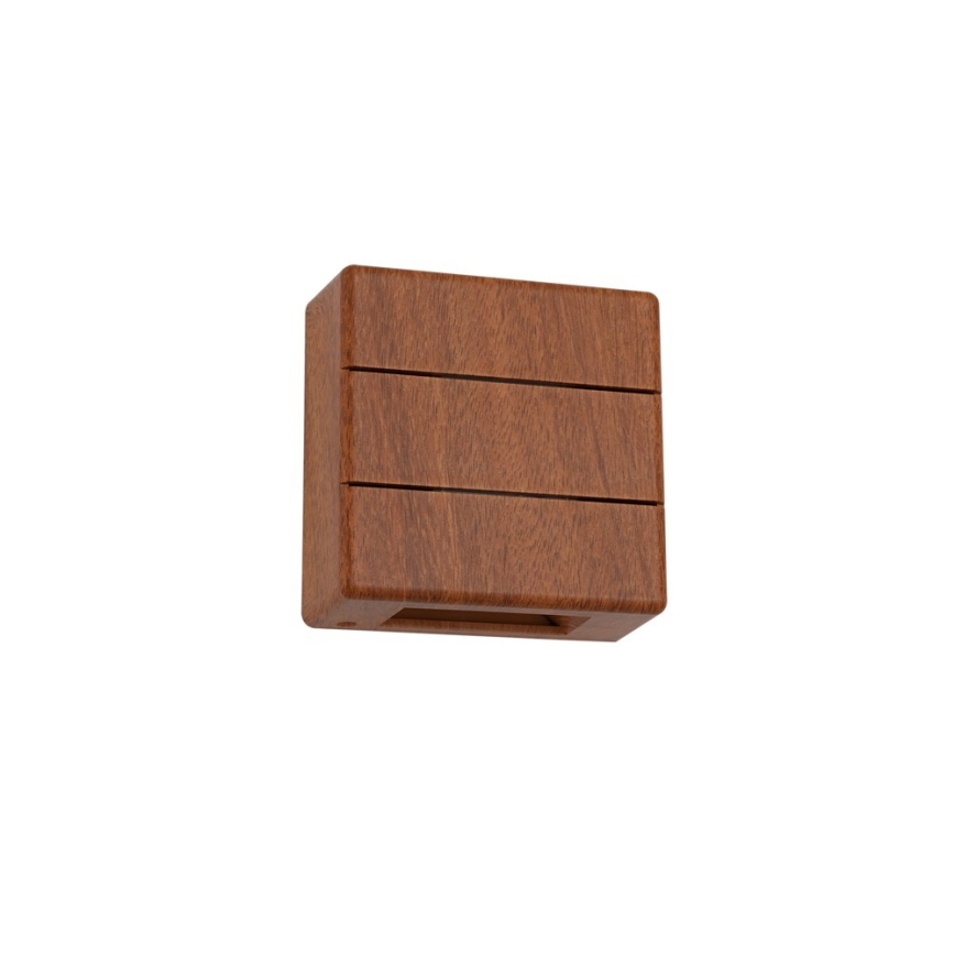 LUXLINE LED Outdoor Wall Light 6W/230V 3000K IP54 - Walnut