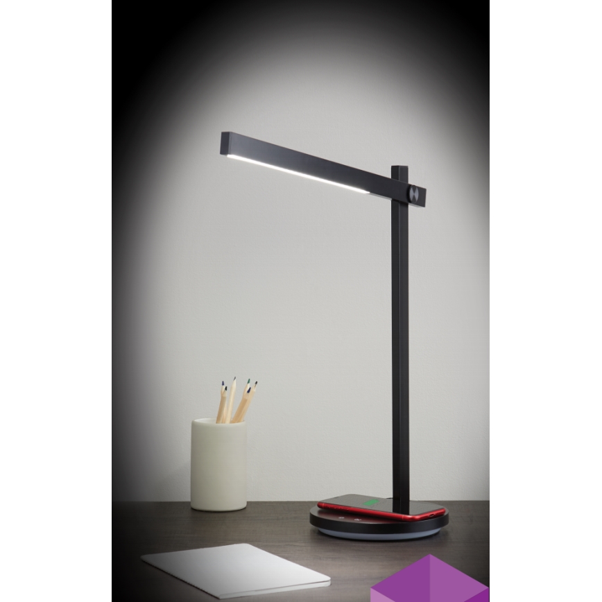 LED Dimmable table lamp with wireless charging QI BEAM LED/18W/230V 2800K/4000K/5000K