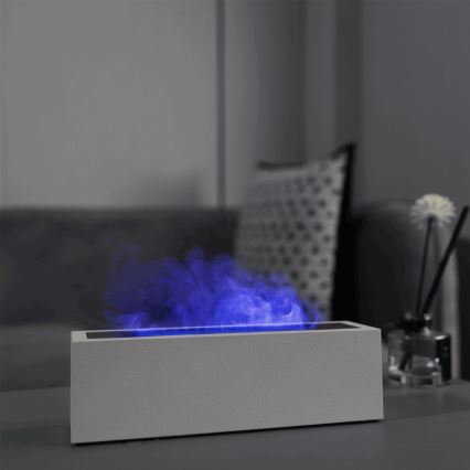 LED Aroma diffuser and air humidifier with flame imitation LED/10W/5V
