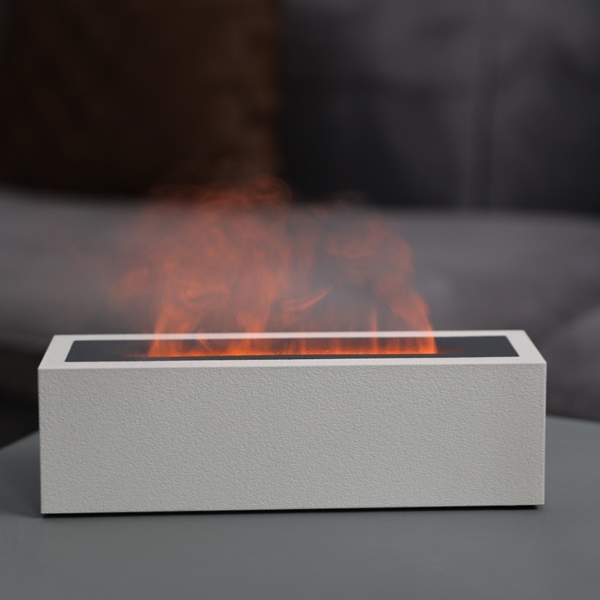 LED Aroma diffuser and air humidifier with flame imitation LED/10W/5V