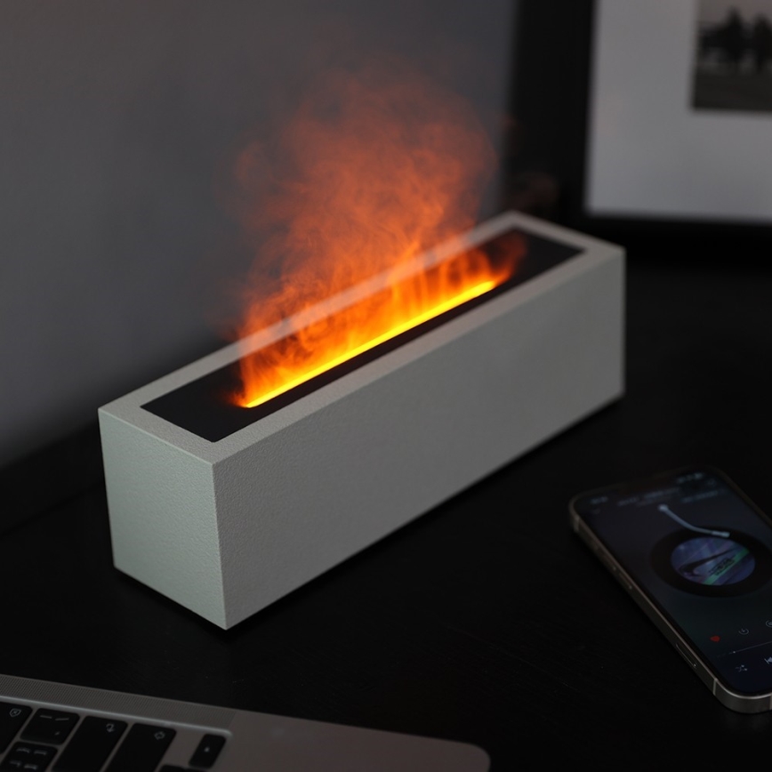 LED Aroma diffuser and air humidifier with flame imitation LED/10W/5V