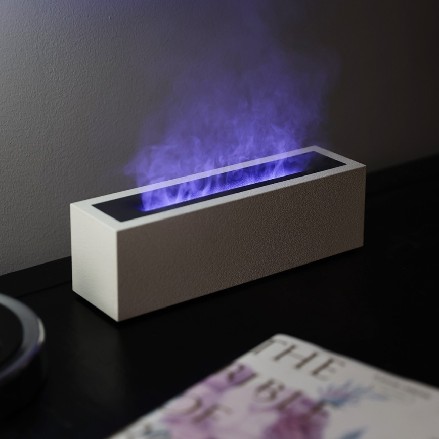 LED Aroma diffuser and air humidifier with flame imitation LED/10W/5V