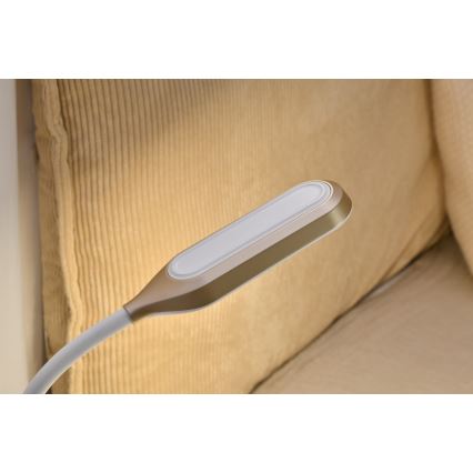 LED RGBW Dimmable table lamp with alarm clock FALCON LED/10W/12V