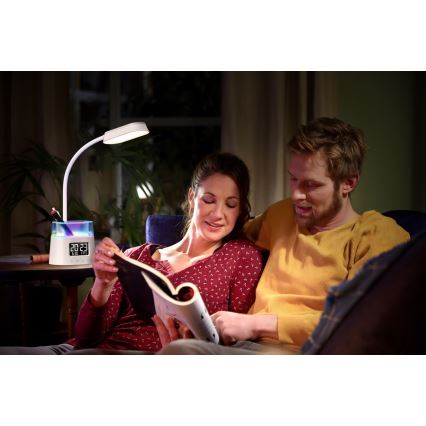 LED RGBW Dimmable table lamp with a pencil holder FALCON LED/10W/5V