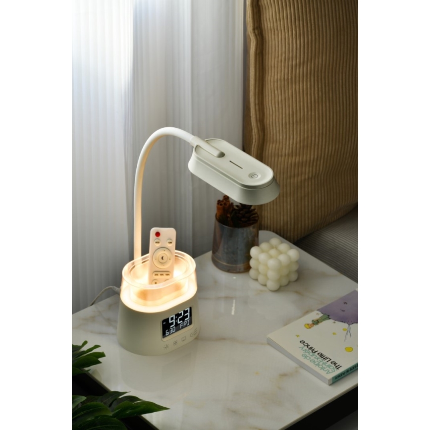 LED RGBW Dimmable table lamp with a pencil holder FALCON LED/10W/5V