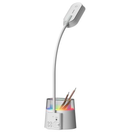 LED RGBW Dimmable table lamp with a pencil holder FALCON LED/10W/5V