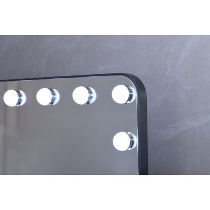 Dimmable HOLLYWOOD LED makeup mirror LED/18W/230V 3000/4200/6000K gray