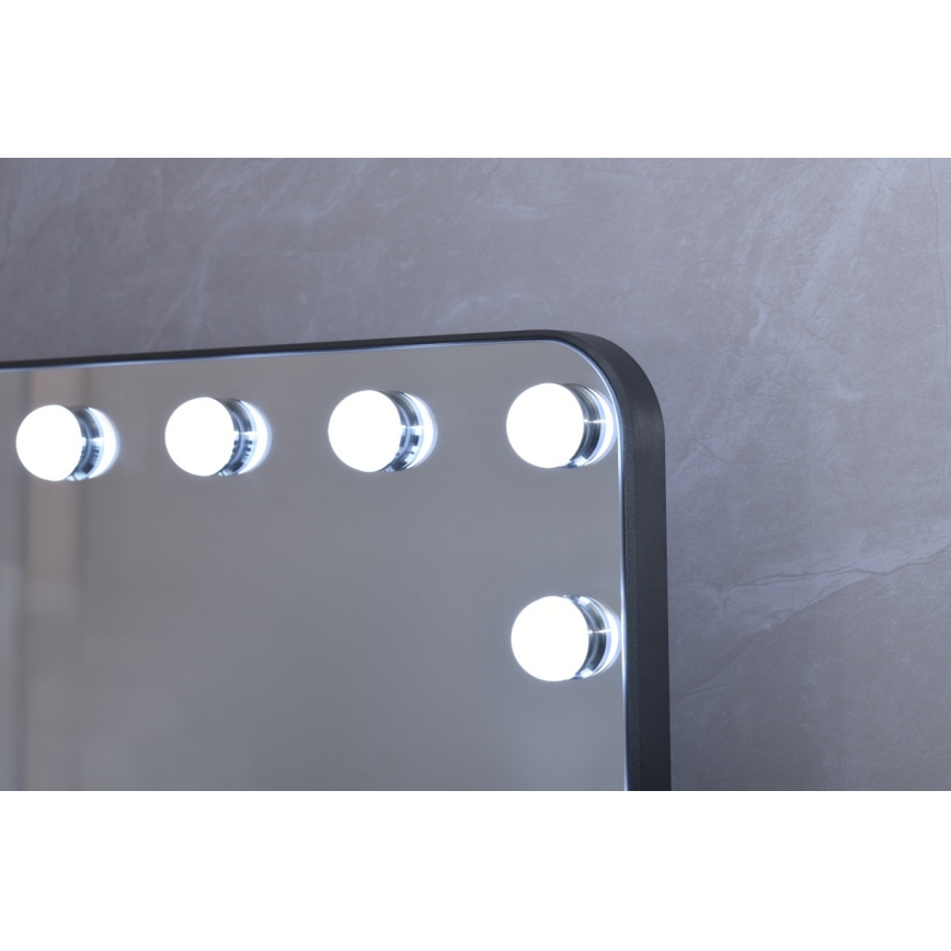 Dimmable HOLLYWOOD LED makeup mirror LED/18W/230V 3000/4200/6000K gray
