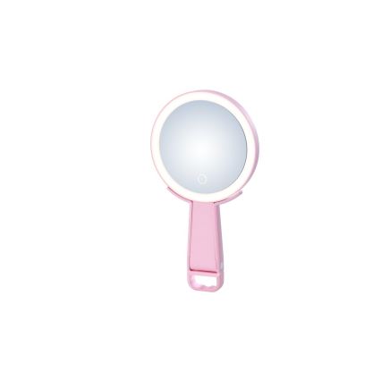 Immax 09102L - LED+CCT Dimmable Cosmetic Mirror SWEET LED/3W/5V Pink