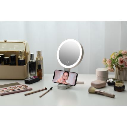 Immax 09103L - LED+CCT Dimmable Cosmetic Mirror SWEET LED/3W/5V White