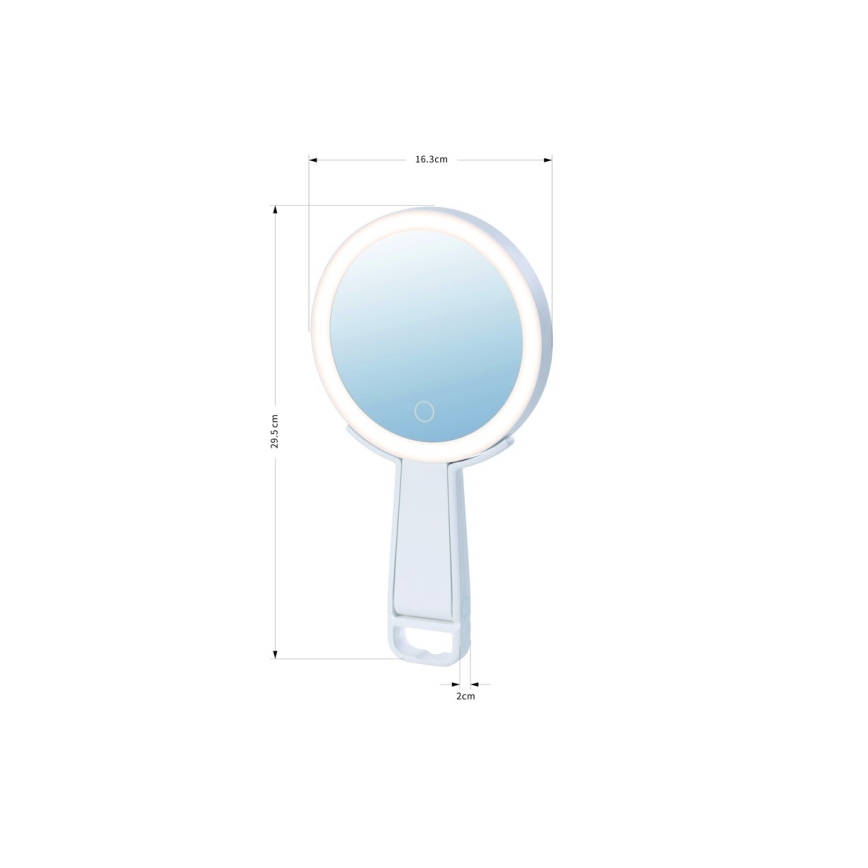 Immax 09103L - LED+CCT Dimmable Cosmetic Mirror SWEET LED/3W/5V White