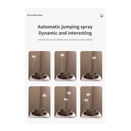 Immax 09104L - JELLYFISH Aroma Diffuser and Air Humidifier LED/11W/5V