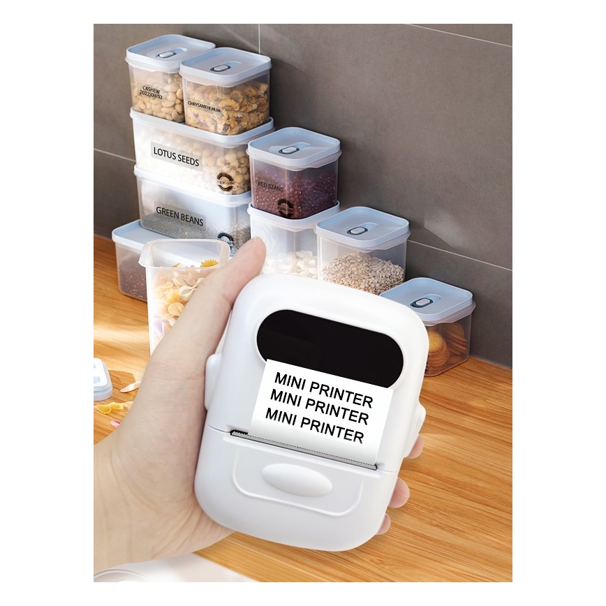 Digital label printer USB-C + 3x self-adhesive labels