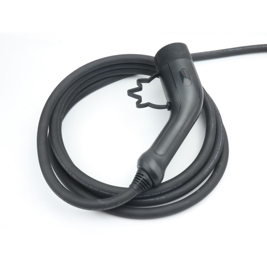 Immax - Portable EV Charging Station for Electric Vehicles, AC Type 2, 16A/380V, 11 kW + 230V Plug, 5 m Cable, Tuya Wi‑Fi