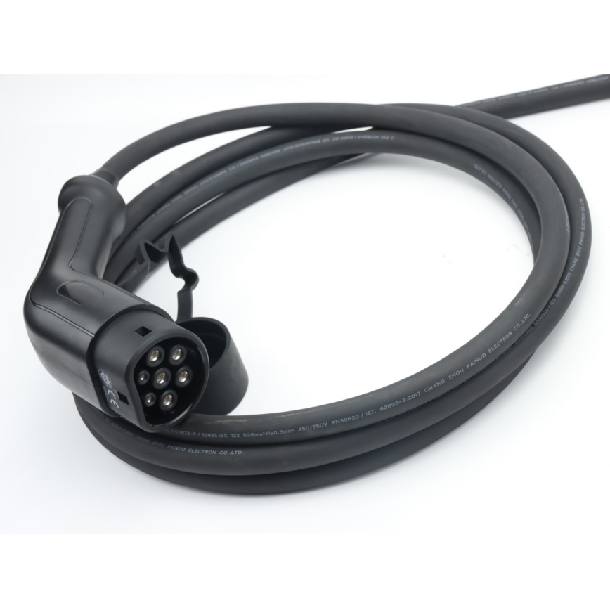 Immax - Portable EV Charging Station for Electric Vehicles, AC Type 2, 16A/380V, 11 kW + 230V Plug, 5 m Cable, Tuya Wi‑Fi