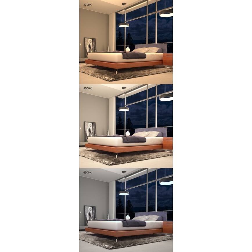 Immax NEO 07020L - LED Dimmable chandelier on a string with remote control AGUJERO LED/30W/230V Tuya