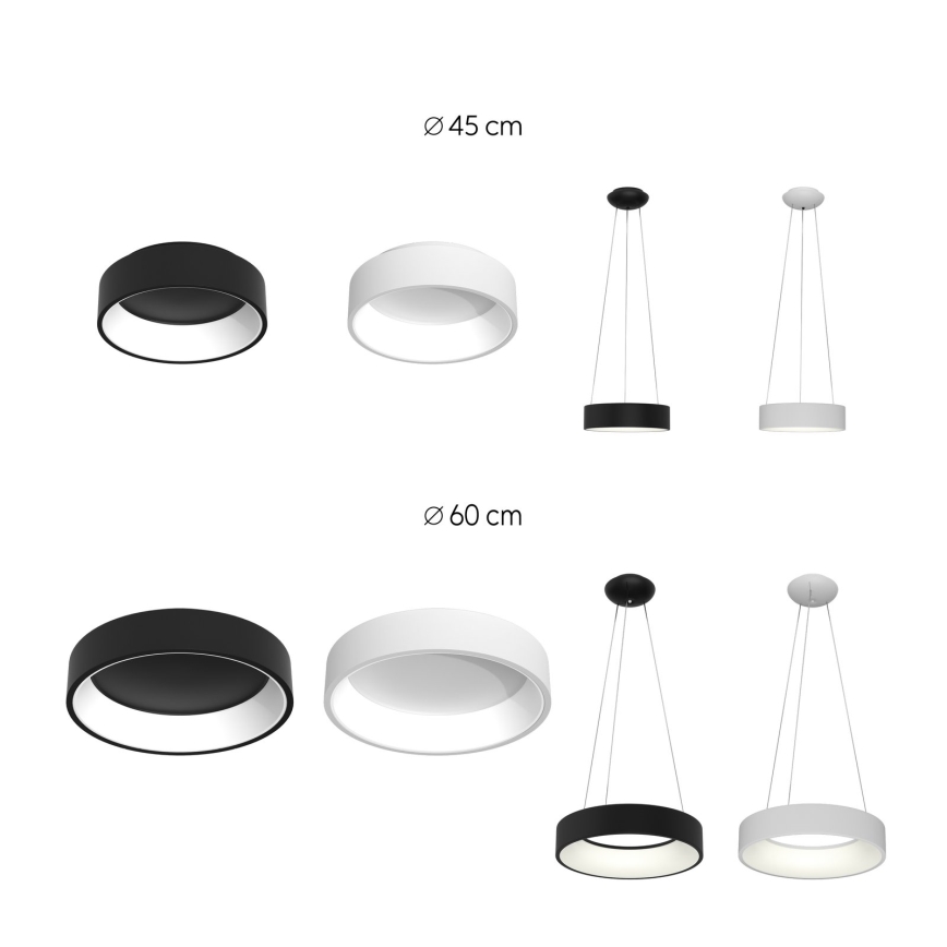 Immax NEO 07022L - LED Dimmable chandelier on a string with remote control AGUJERO LED/39W/230V Tuya